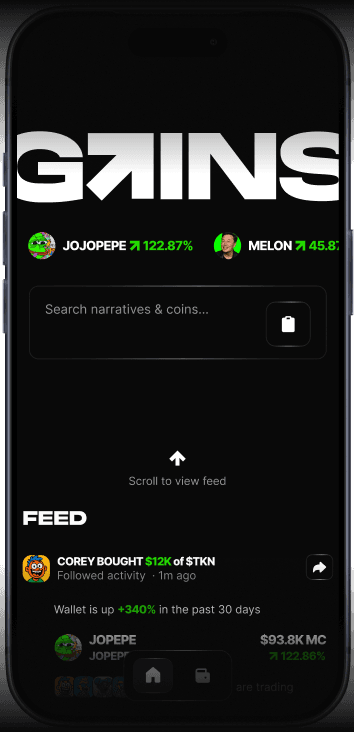 Gains app preview